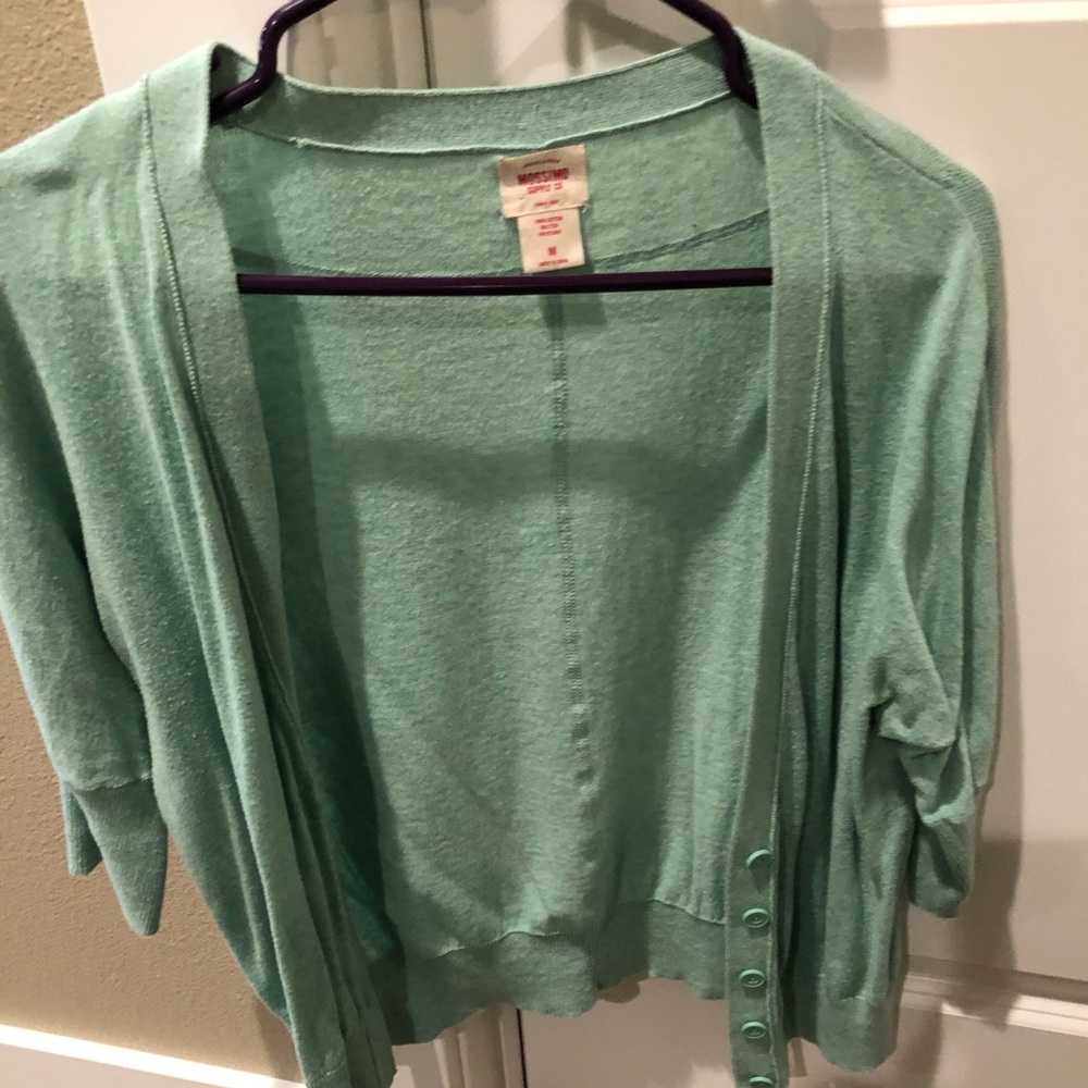 Green cardigan